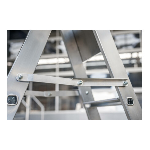 Munk Sicherheits-Stufen-Stehleiter 2x8 Stufen