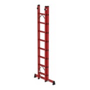 Munk Sprossen-Schiebeleiter 2-teilig GFK mit nivello® Traverse 2x8 Sprossen-3