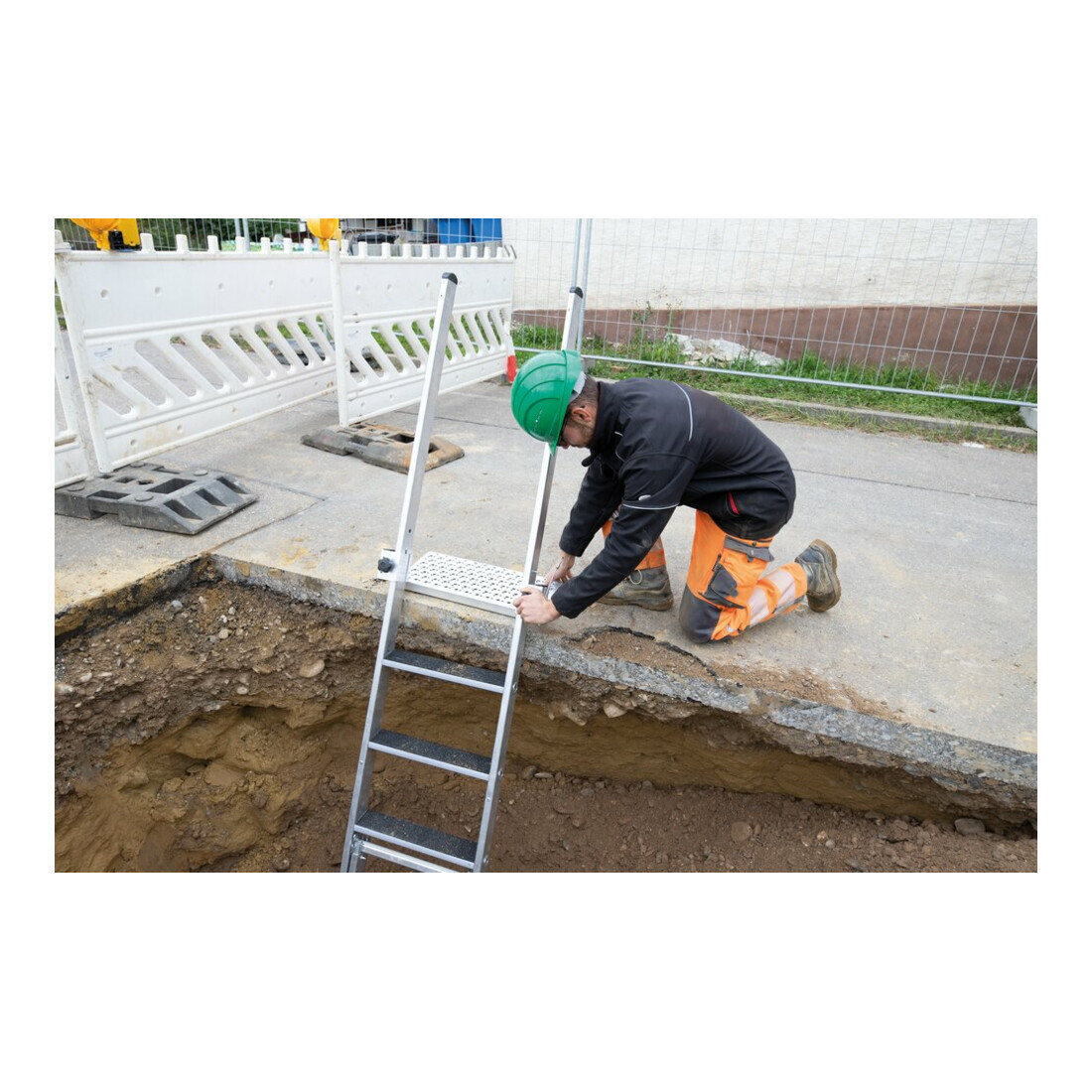 Munk Stufen-Baugrubenleiter-Einsteckteil 2 Stufen