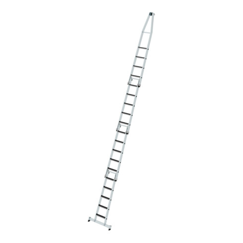 Munk Stufen-Glasreinigerleiter-Satz mit nivello®-Traverse und clip-step R13 4-teilig