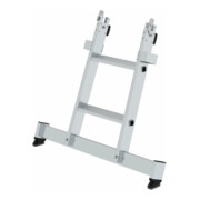 MUNK Stufen-Glasreinigerleiter Unterteil mit nivello®-Traverse 6 Stufen