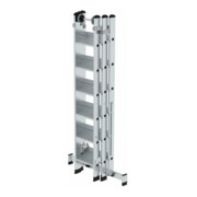 MUNK Stufen-Mehrzweckleiter 3-teilig mit nivello®-Traverse-2