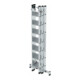 MUNK Stufen-Mehrzweckleiter 3-teilig mit nivello®-Traverse 3x7 Stufen