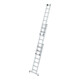 MUNK Stufen-Mehrzweckleiter 3-teilig mit nivello®-Traverse 3x7 Stufen