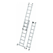 MUNK Stufen-Mehrzweckleiter 3-teilig mit nivello®-Traverse-5