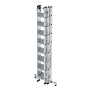 MUNK Stufen-Mehrzweckleiter 3-teilig mit nivello®-Traverse-2