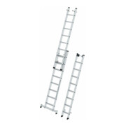 MUNK Stufen-Mehrzweckleiter 3-teilig mit nivello®-Traverse-5
