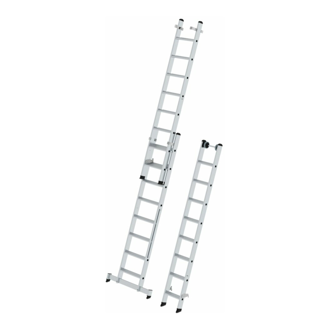 MUNK Stufen-Mehrzweckleiter 3-teilig mit nivello®-Traverse