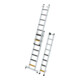 MUNK Stufen-Mehrzweckleiter 3-teilig mit nivello®-Traverse und clip-step R13-4