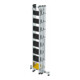 MUNK Stufen-Mehrzweckleiter 3-teilig mit nivello®-Traverse und clip-step R13 3x8 Stufen