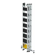 MUNK Stufen-Mehrzweckleiter 3-teilig mit nivello®-Traverse und clip-step R13 3x8 Stufen-2