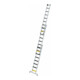 MUNK Stufen-Mehrzweckleiter 3-teilig mit nivello®-Traverse und clip-step R13 3x8 Stufen