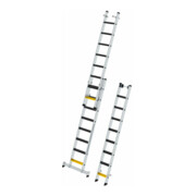 MUNK Stufen-Mehrzweckleiter 3-teilig mit nivello®-Traverse und clip-step R13 3x8 Stufen-5