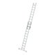 Munk Stufen-Schiebeleiter 2-teilig mit nivello®-Traverse 1x11 + 1x10 Stufen-3