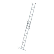 Munk Stufen-Schiebeleiter 2-teilig mit nivello®-Traverse 1x11 + 1x10 Stufen-3