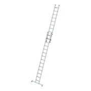 Munk Stufen-Schiebeleiter 2-teilig mit nivello®-Traverse 1x14 + 1x10 Stufen-3