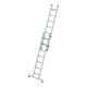 Munk Stufen-Schiebeleiter 2-teilig mit nivello®-Traverse 2x7 Stufen-3