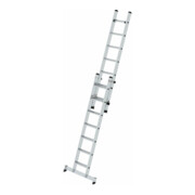 Munk Stufen-Schiebeleiter 2-teilig mit nivello®-Traverse 2x7 Stufen-3