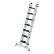 Munk Stufen-Schiebeleiter 2-teilig mit nivello®-Traverse und clip-step R13 2x7