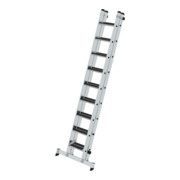 Munk Stufen-Schiebeleiter 2-teilig mit nivello®-Traverse und clip-step R13 2x9