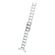 Munk Stufen-Schiebeleiter 2-teilig mit nivello®-Traverse und clip-step R13 2x9-3