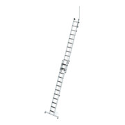 MUNK Stufen-Seilzugleiter 2-teilig mit Handlauf und Ausstiegsholm 2x12 Stufen