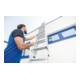 MUNK Stufen-Seilzugleiter 2-teilig mit nivello® Traverse 2x12 Stufen