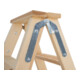 MUNK Stufen-Stehleiter, beidseitig begehbar, Holz-4