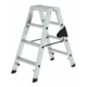 Munk Stufen-Stehleiter beidseitig begehbar steckbar 2x4 Stufen-1