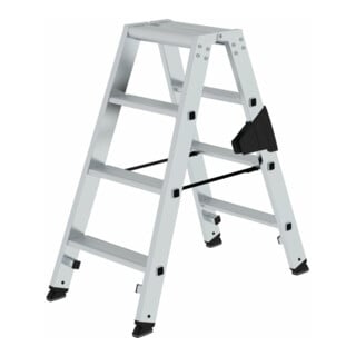 Munk Stufen-Stehleiter beidseitig begehbar steckbar 2x4 Stufen