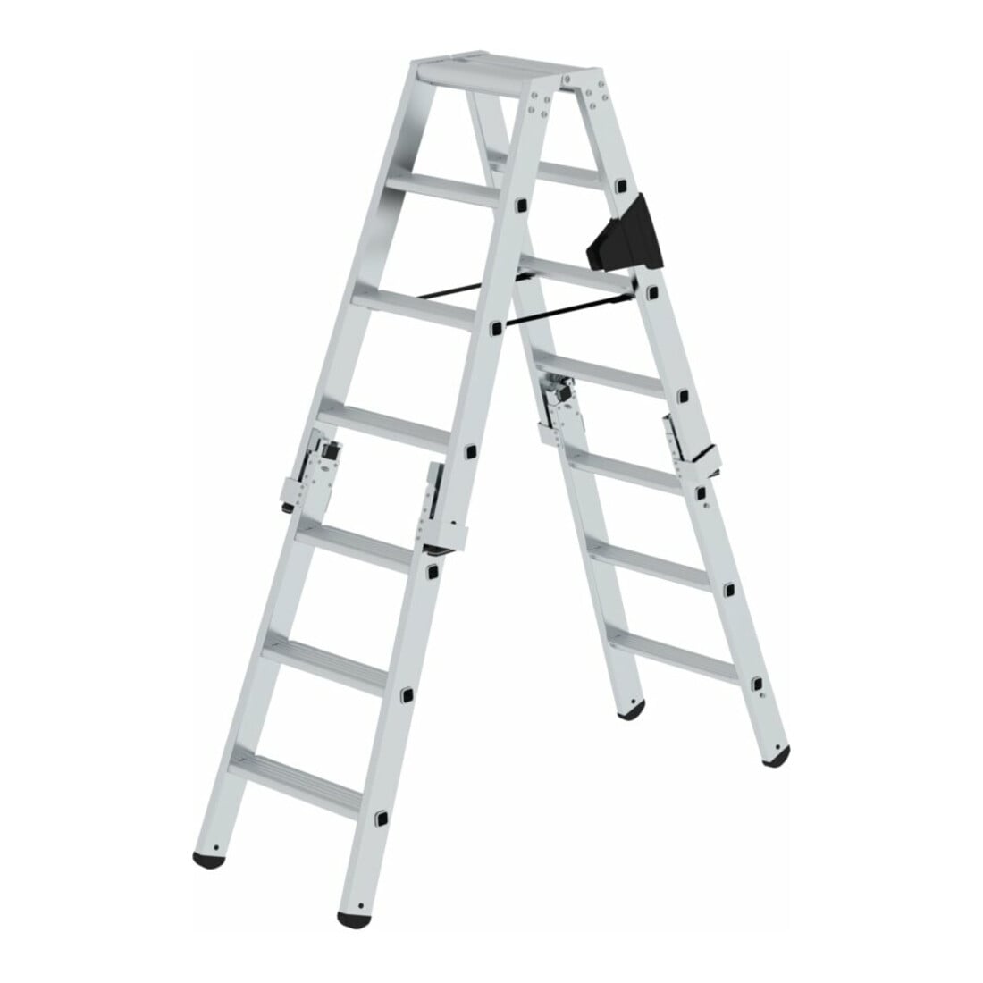 Munk Stufen-Stehleiter beidseitig begehbar steckbar 2x4 Stufen