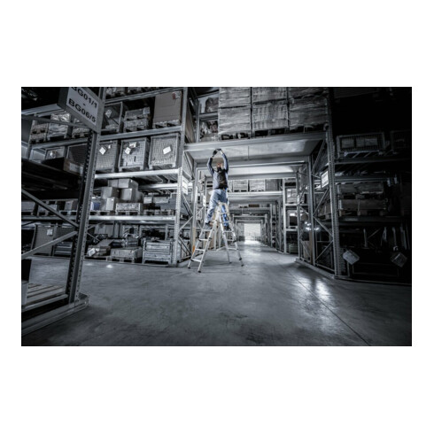 Munk Stufen-Stehleiter beidseitig begehbar steckbar 2x4 Stufen