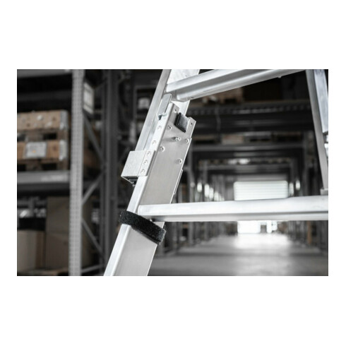 Munk Stufen-Stehleiter beidseitig begehbar steckbar 2x4 Stufen