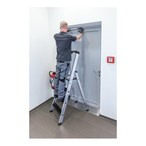 MUNK Stufen-Stehleiter einseitig begehbar mit clip-step relax