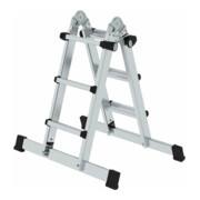 MUNK Teleskopleiter mit Traverse 4x3 Sprossen