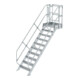 Munk Treppen-Modul Aluminium geriffelt 10 Stufen-1