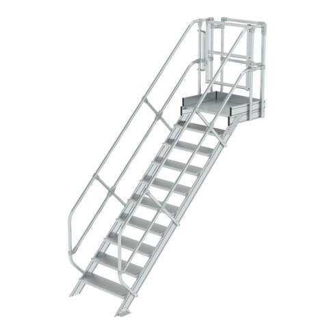 Munk Treppen-Modul Aluminium geriffelt 10 Stufen