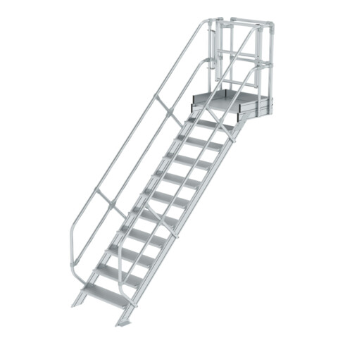 Munk Treppen-Modul Aluminium geriffelt 11 Stufen