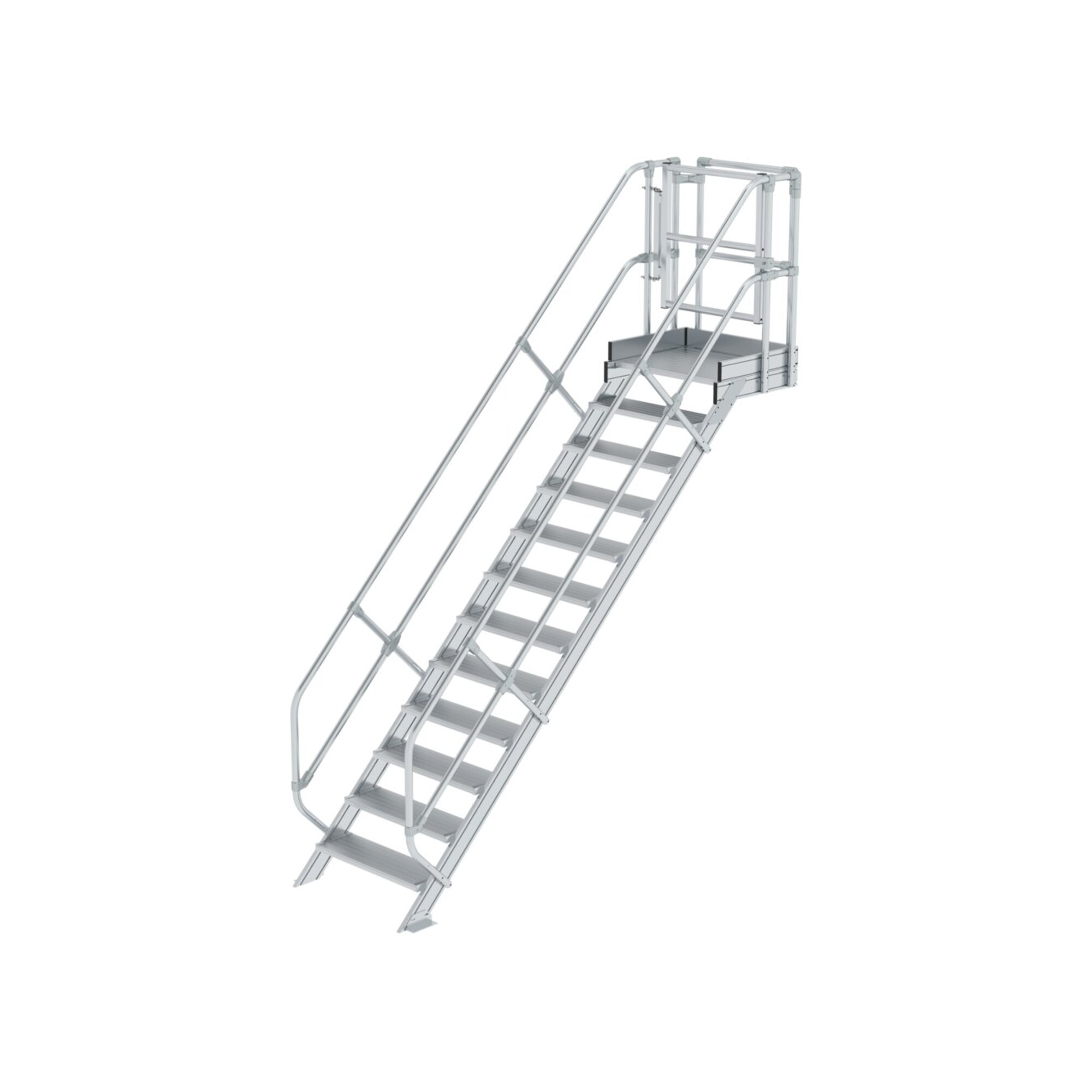 Munk Treppen-Modul Aluminium geriffelt 12 Stufen