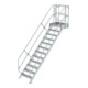Munk Treppen-Modul Aluminium geriffelt 12 Stufen-1