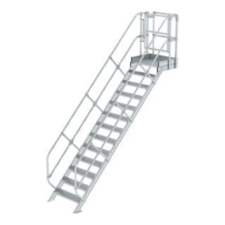 Munk Treppen-Modul Aluminium geriffelt 13 Stufen