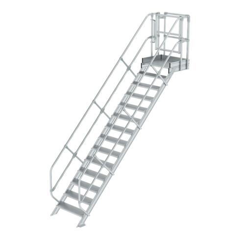 Munk Treppen-Modul Aluminium geriffelt 14 Stufen