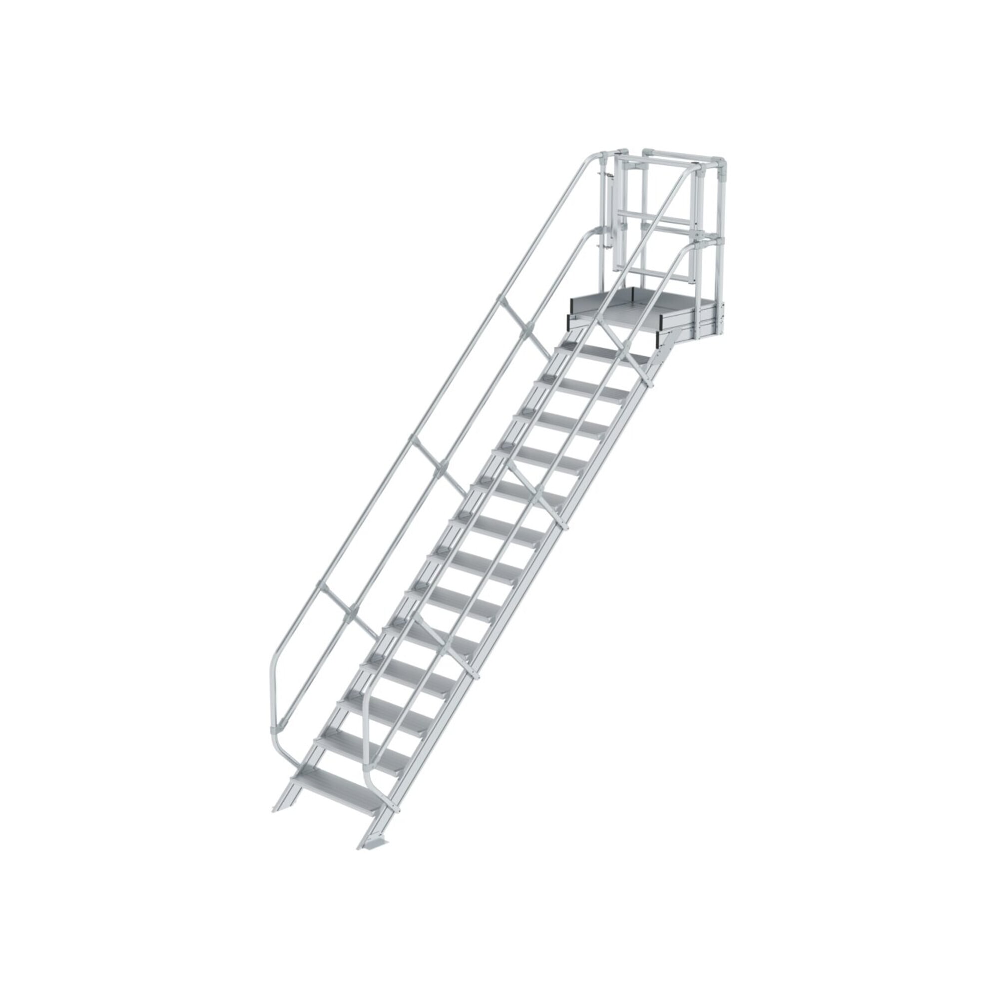 Munk Treppen-Modul Aluminium geriffelt 14 Stufen