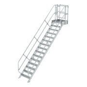 Munk Treppen-Modul Aluminium geriffelt 15 Stufen