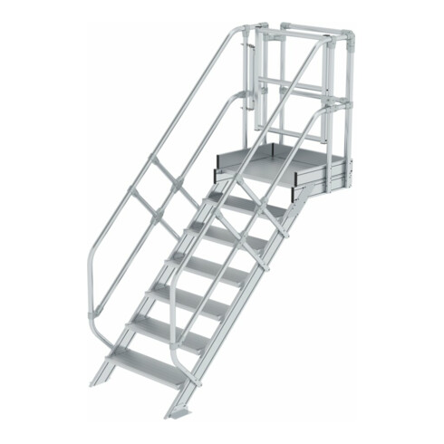 Munk Treppen-Modul Aluminium geriffelt 7 Stufen