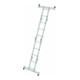 MUNK Vielzweckleiter 4-teilig mit nivello®-Traverse und Holzbelag-2