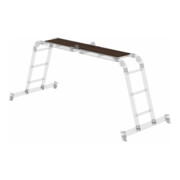 MUNK Vielzweckleiter 4-teilig mit nivello®-Traverse und Holzbelag-4