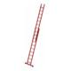 MUNK Vollkunstoff-Schiebe/Seilzugleiter 2-teilig Standtraverse 2 x 10 Sprossen
