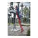 MUNK Vollkunstoff-Schiebe/Seilzugleiter 2-teilig Standtraverse 2 x 8 Sprossen