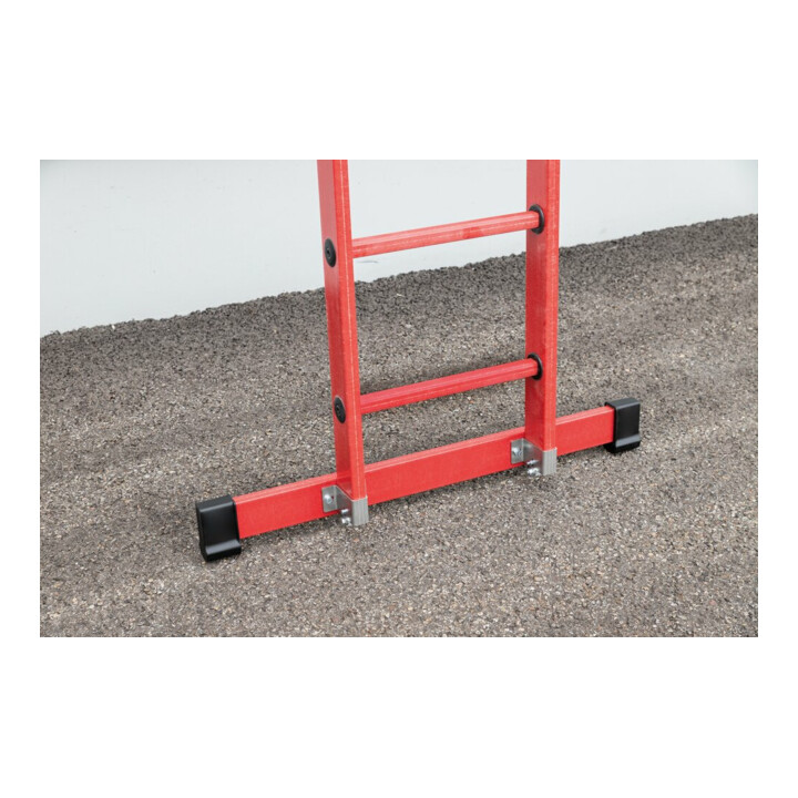 MUNK VollKunststoff-Anlegeleiter mit Standtraverse 12 Sprossen
